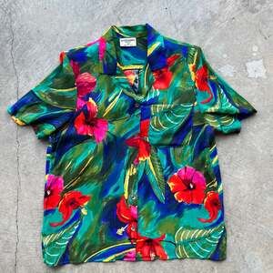Vintage Alfred Dunner Petite Button Down Floral Hawaiian Shirt